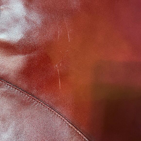 Vintage 60s  ETIENNE AIGNER Oxblood Shoulder Bag Hinge Hardware Mirror Tag - Picture 14 of 14